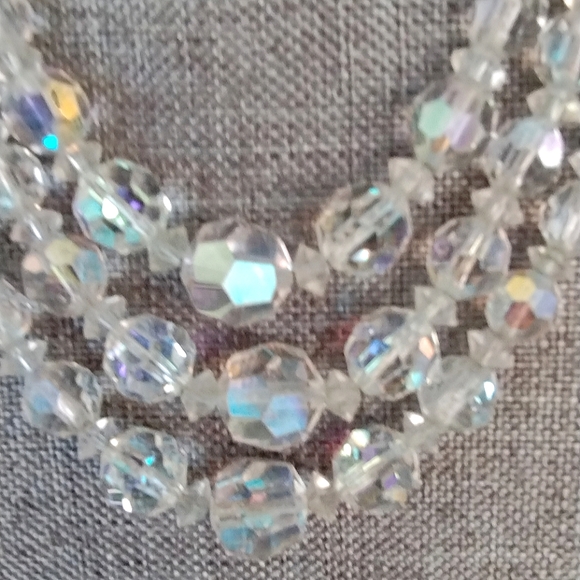 Vintage, Austrian Crystal, Tiered, Choker Necklace - Picture 6 of 16